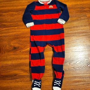FOOTBALL Footed Pajamas